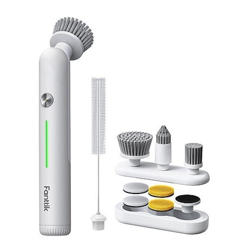 Fanttik G9 Nano Cordless Electric Spin Scrubber – 8 Heads, 155‑min Battery – $14.43 + Free Shipping