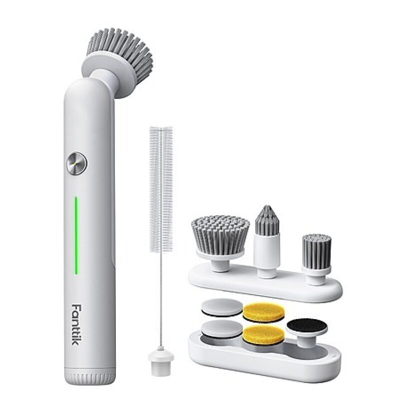 Fanttik G9 Nano Cordless Electric Spin Scrubber – 8 Heads, 155‑min Battery – $14.43 + Free Shipping