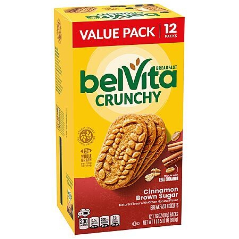 belVita Cinnamon Brown Sugar Breakfast Bars – 12‑Pack Value Deal