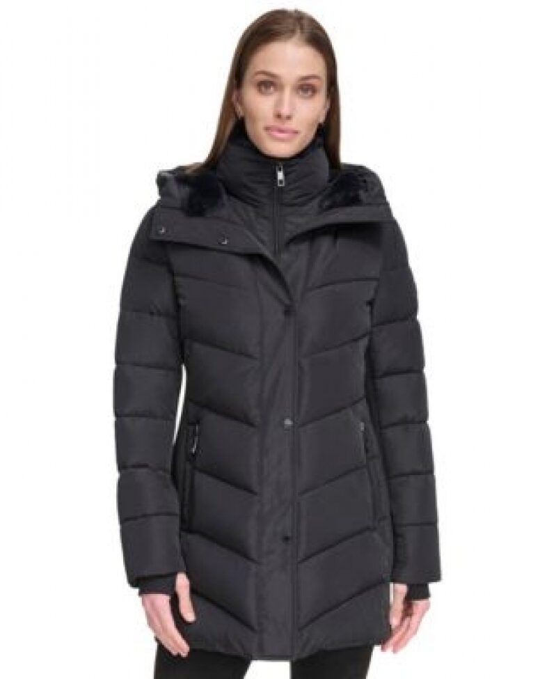 Calvin Klein Women's Hooded Puffer Coat – Only $39.99, Save 86%