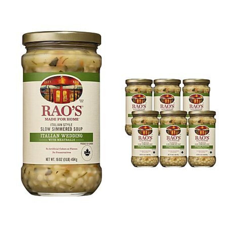 Rao's Homemade Soup 6‑Pack – Creamy Tomato & Italian Wedding 20% Off + Subscribe & Save