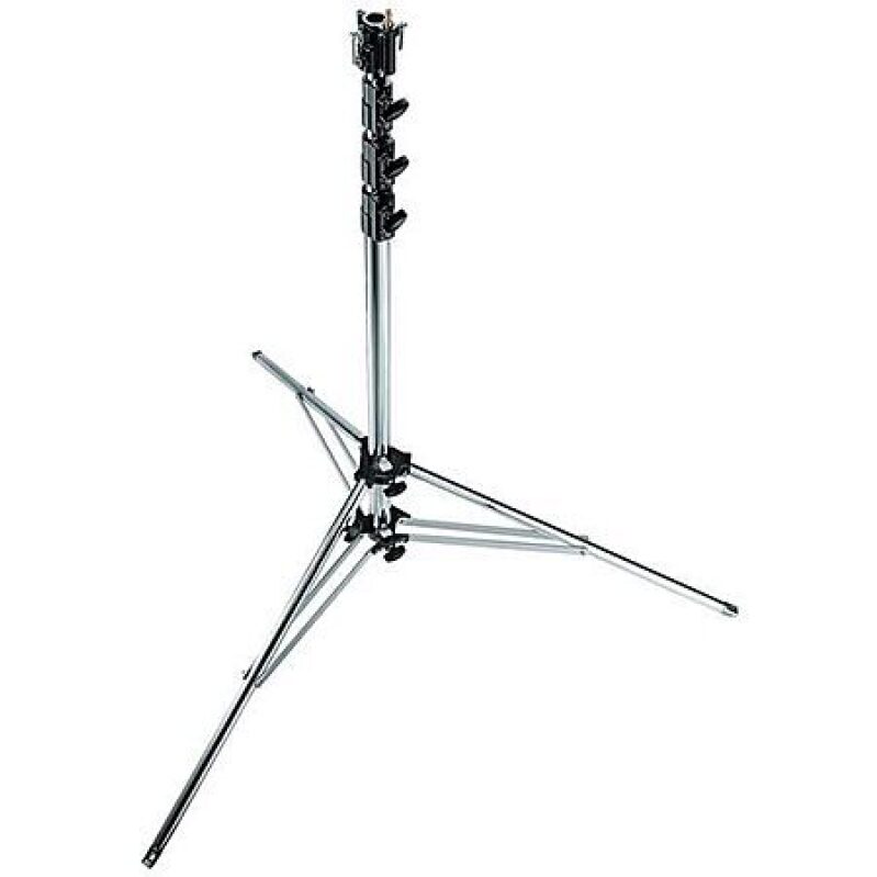 Manfrotto 15.6' Chrome Super Steel Cine Stand – Heavy‑Duty Stability for $411.12