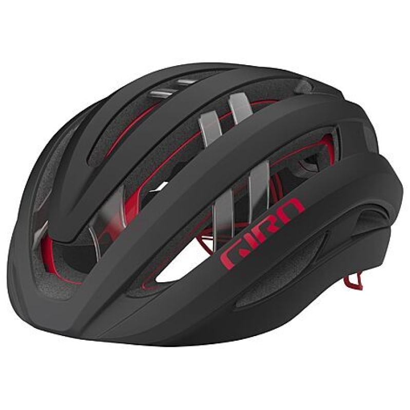 Giro Aries Spherical Helmet – Matte Carbon/Red, Large – $221 Deal