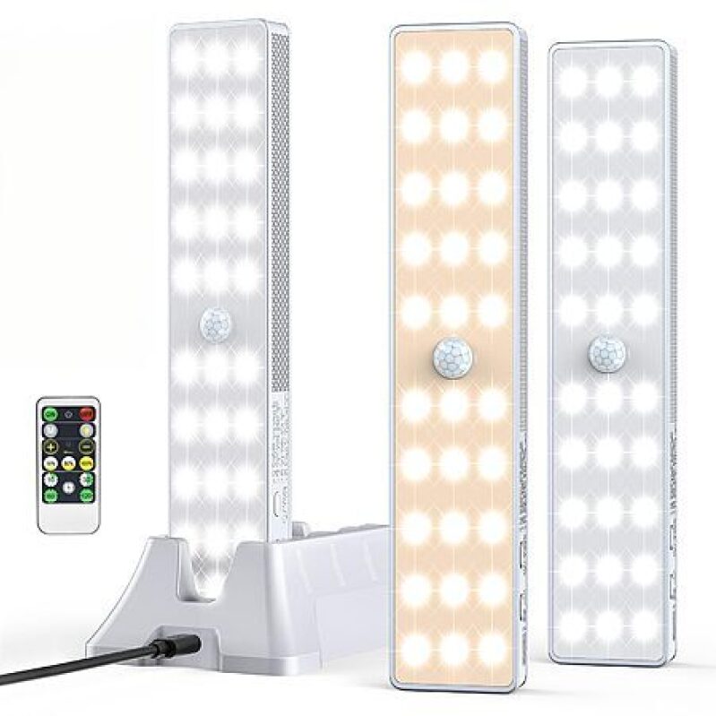 LED Closet Light Set with Charging Station – 3‑Pack, 3 Colors – $8.99 Deal