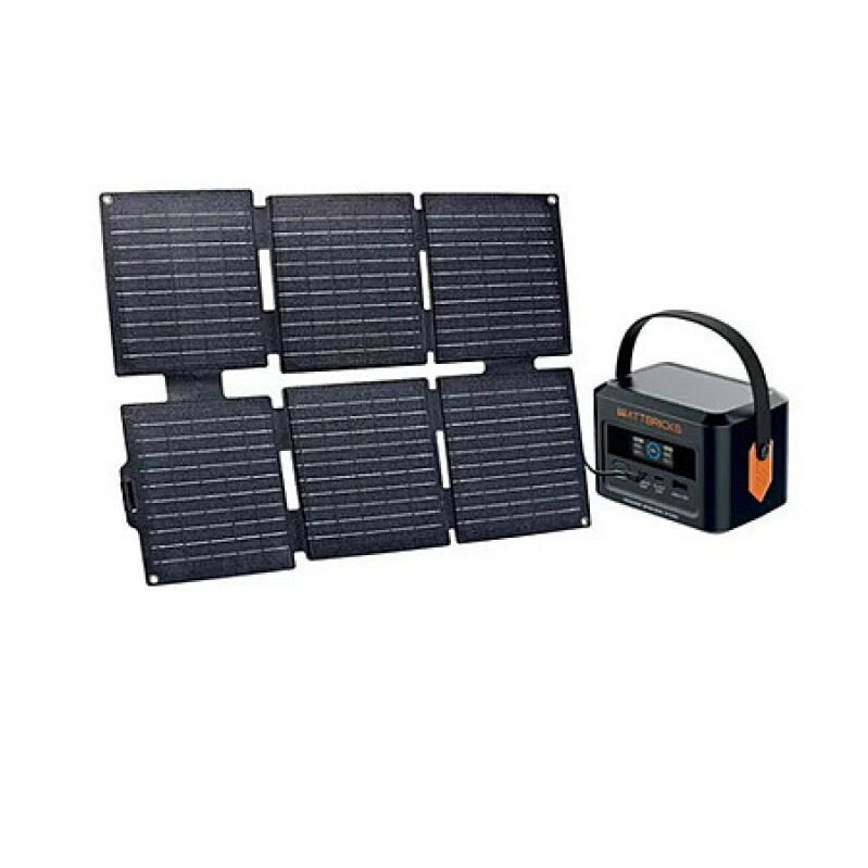 Wattbricks H100 Portable Power Station + 30W Solar Panel – $56 + Free Shipping