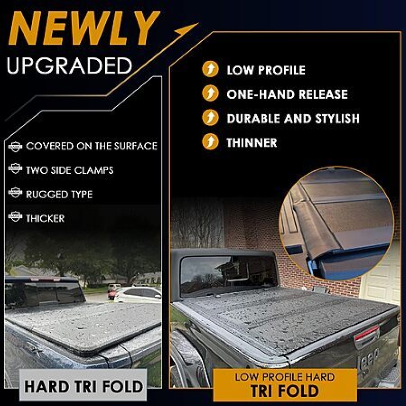 SKEXI Low Profile Tonneau Cover for Ford F-150 – Heavy‑Duty Waterproof Protection