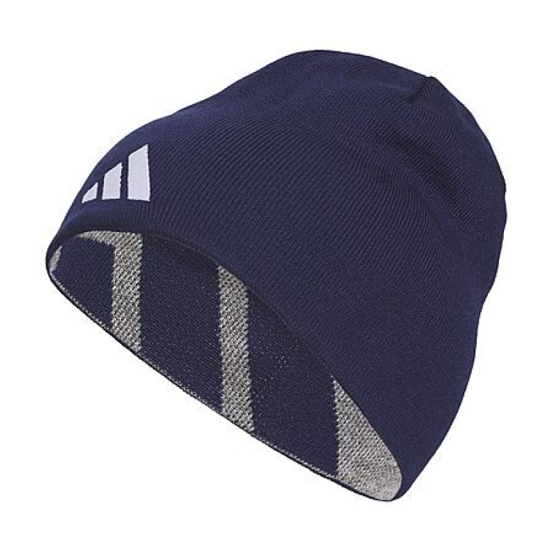 adidas Men's Reversible Skully Beanie – Dark Blue – $13.20 + Free Shipping