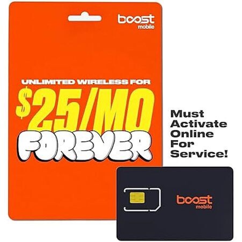 Boost Mobile 1-Month SIM Kit – 30 GB Unlimited for $5