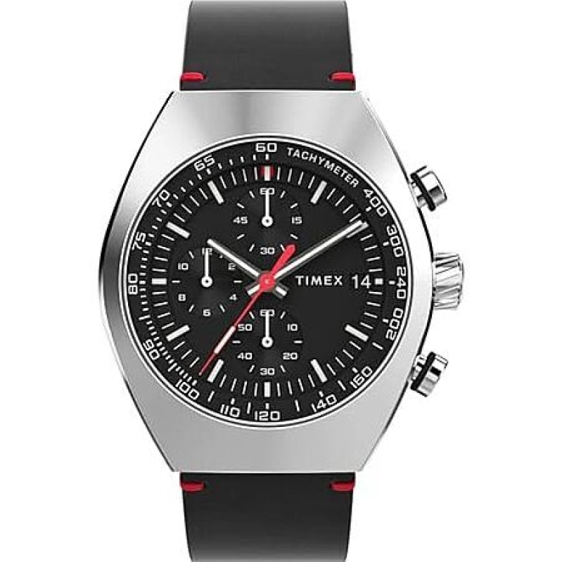 Timex Men's Legacy Tonneau 42mm Watch – Black Strap & Dial – $93.32 (63% Off)