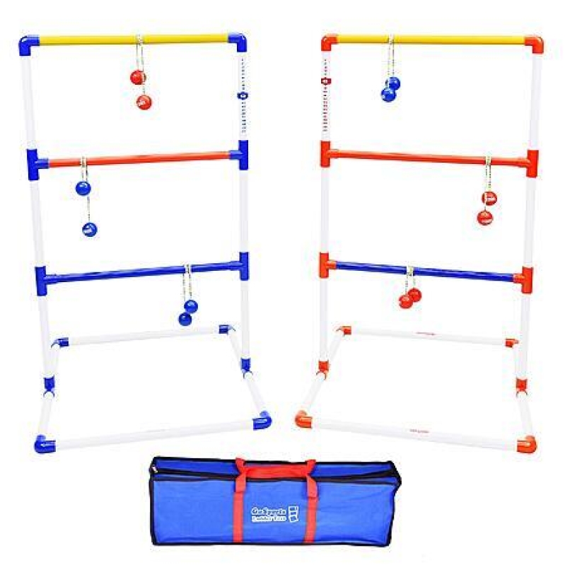 GoSports Ladder Toss Set – 6 Bolos, Carrying Case, Score Tracker – Standard & Giant – $16.78 Deal