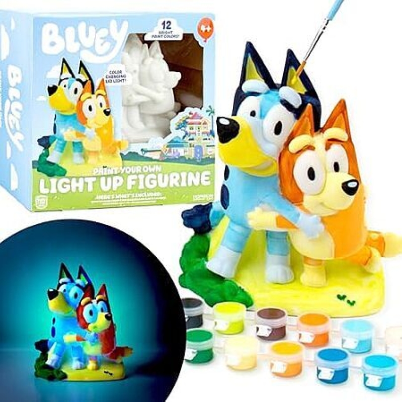Bluey Paint-Your-Own Light-Up Figurine – $8.99 (40% Off)