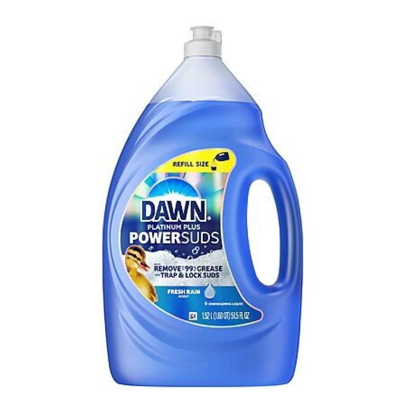 Dawn Platinum Plus PowerSuds Dish Soap – 51.5 oz Refill, 20% Off Coupon + Subscribe & Save