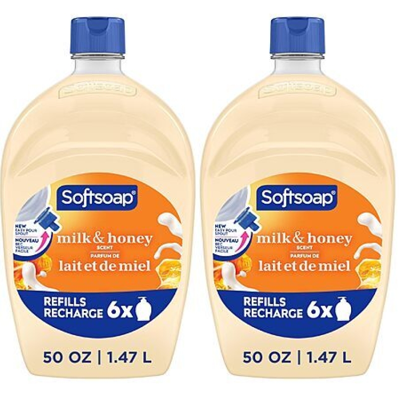 Softsoap Milk & Honey Hand Soap Refill – 2 Pack, 50 oz – $9.40