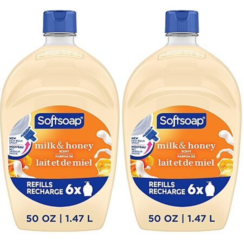 Softsoap Milk & Honey Hand Soap Refill – 2 Pack, 50 oz – $9.40