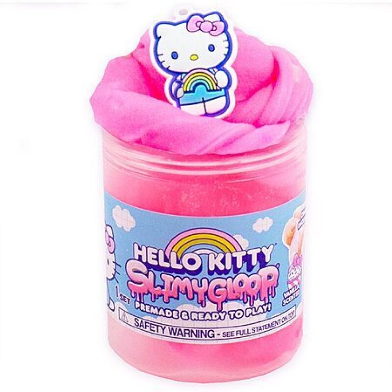 Hello Kitty SLIMYGLOOP Pink Crystal Slime – Vanilla Scent, Sprinkles & Pearls, 8oz – Party Favors & Stress Relief Toy – $4.49 Deal
