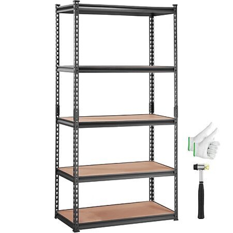 VEVOR 5‑Tier Adjustable Storage Shelving – Heavy‑Duty 2000 lb Capacity for Garage & Basement – $47.59 Deal