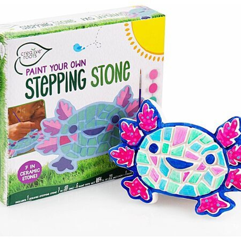 Creative Roots Axolotl Ceramic Stepping Stone Paint Kit – $5.49 Deal