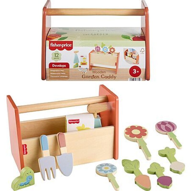 Fisher-Price Wooden Tiny Garden Caddy Playset – $4.99 Deal