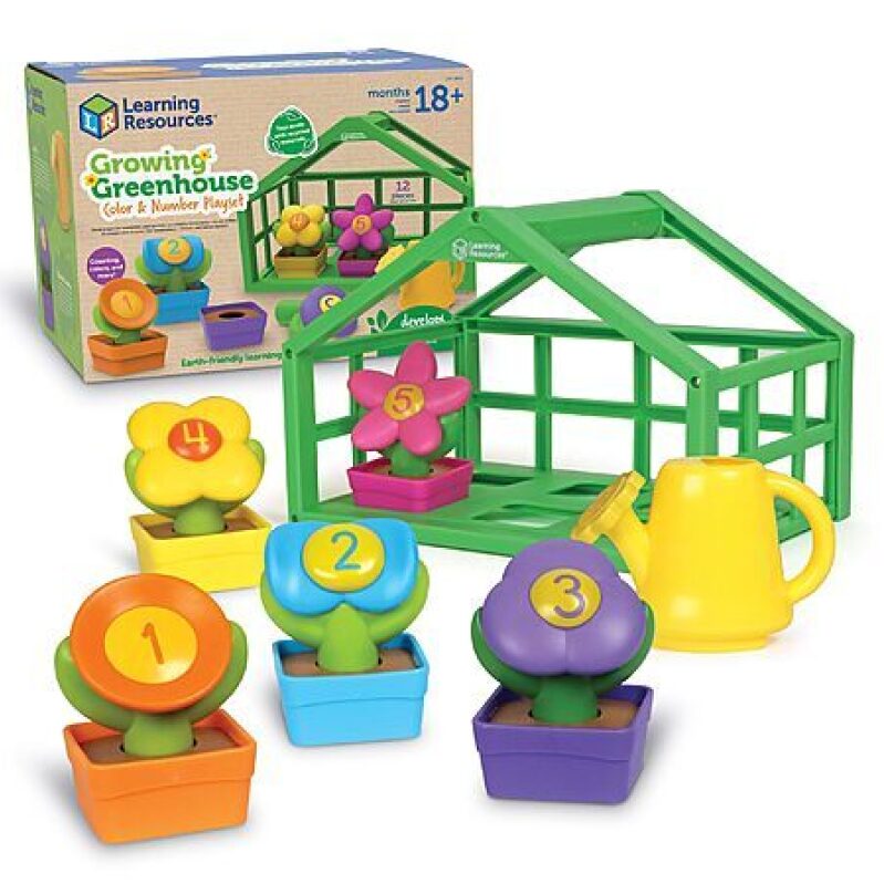 12‑Piece Learning Resources Greenhouse Color & Number Playset – $10.41 Deal