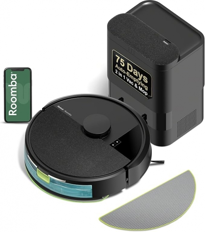 iRobot Roomba 104 2-in-1 Vacuum & Mop – Self-Emptying for 75 Days, 70x Power Suction – $199 (56% Off)