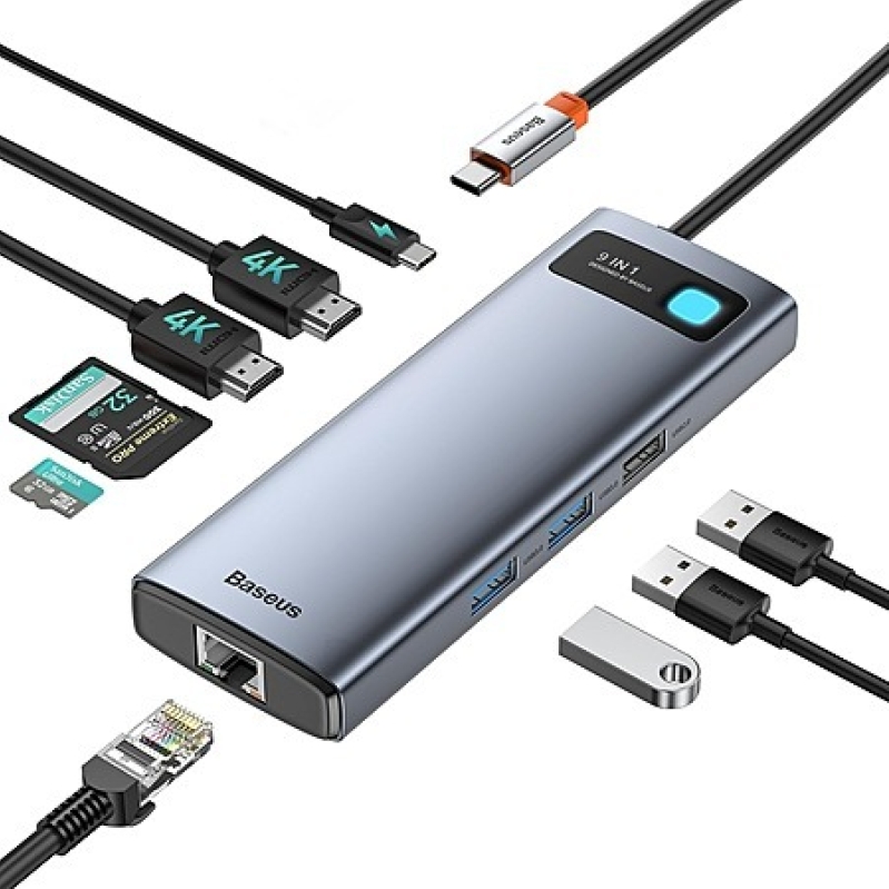 Baseus 9-in-1 USB‑C Dock – Dual 4K Support, Now $35.99