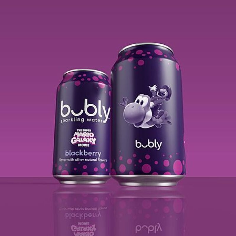 bubly Blackberry & Raspberry Sparkling Water – 8‑Can Pack for $3.21