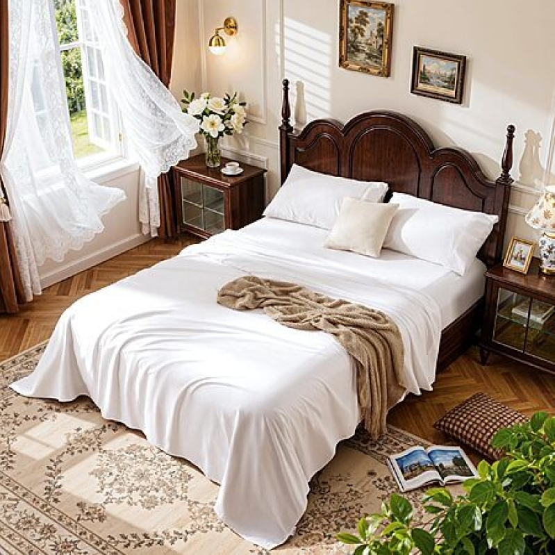 LBRO2M 100% Cotton King Sheet Set – 1000 Thread Count, Deep Pocket – $50.65 Coupon Deal