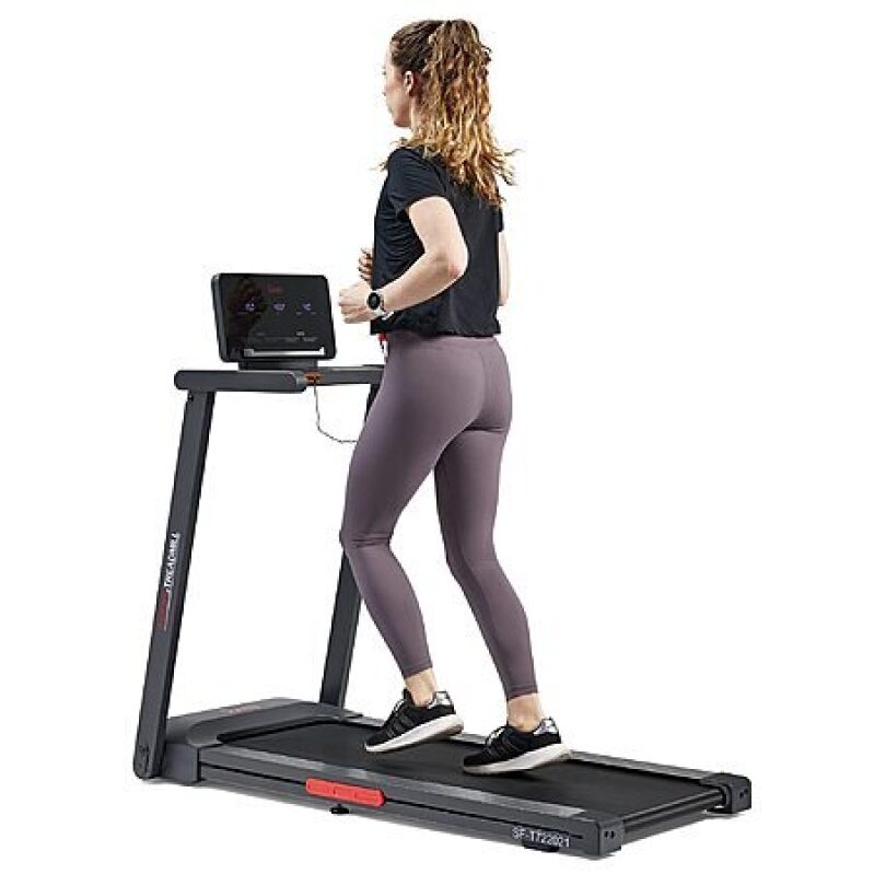 Sunny Health Interactive Slim Folding Treadmill – Brushless Motor, Auto Incline, Free App – $325 Deal