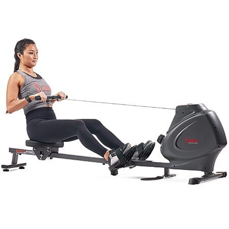 Sunny Health Premium Magnetic Rowing Machine – Smart Bluetooth Rower for $185