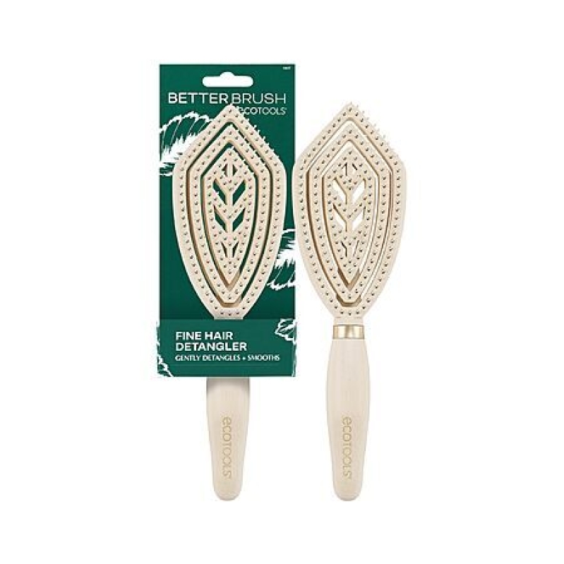 EcoTools Fine Hair Detangler Brush – Bamboo Handle, Vegan, 50% Off
