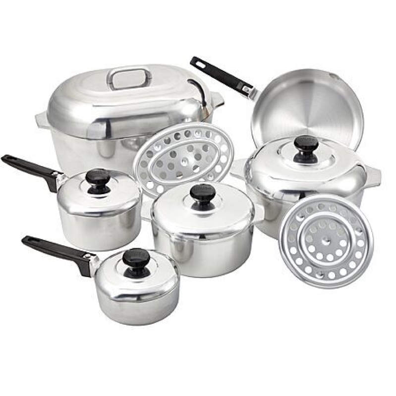 IMUSA Heavy Duty 13‑Piece Cast Aluminum Cajun Cookware Set – Silver, $310.86 – Limited Deal