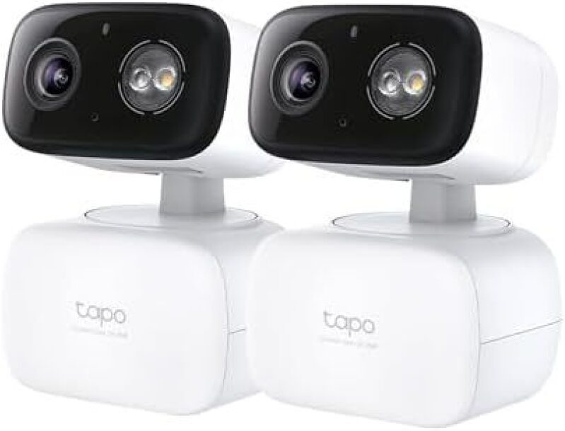 2-Pack Tapo HybridCam 360° 2K Security Cameras – $50 + Free Shipping