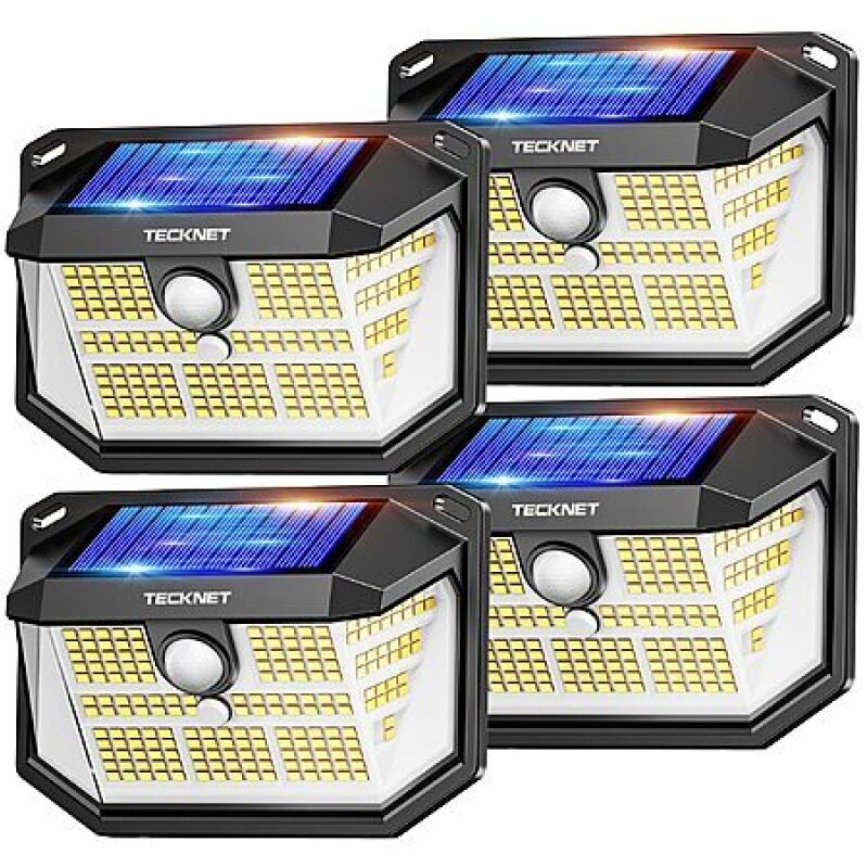 TECKNET 231 Solar Motion Lights – 4 Pack for $16.81 (Save 42%)