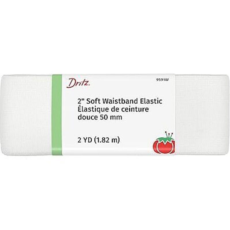 Dritz White Elastic Soft Waistband 2