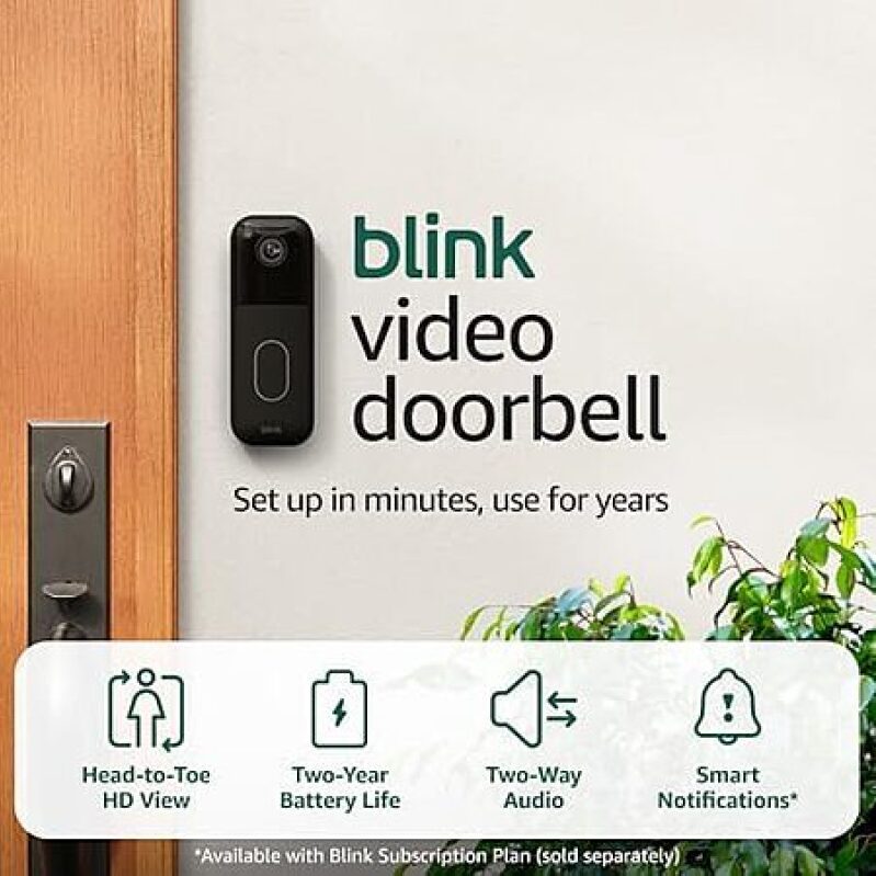 Blink Video Doorbell + 4 Outdoor Cameras – 69% Off, Free Shipping