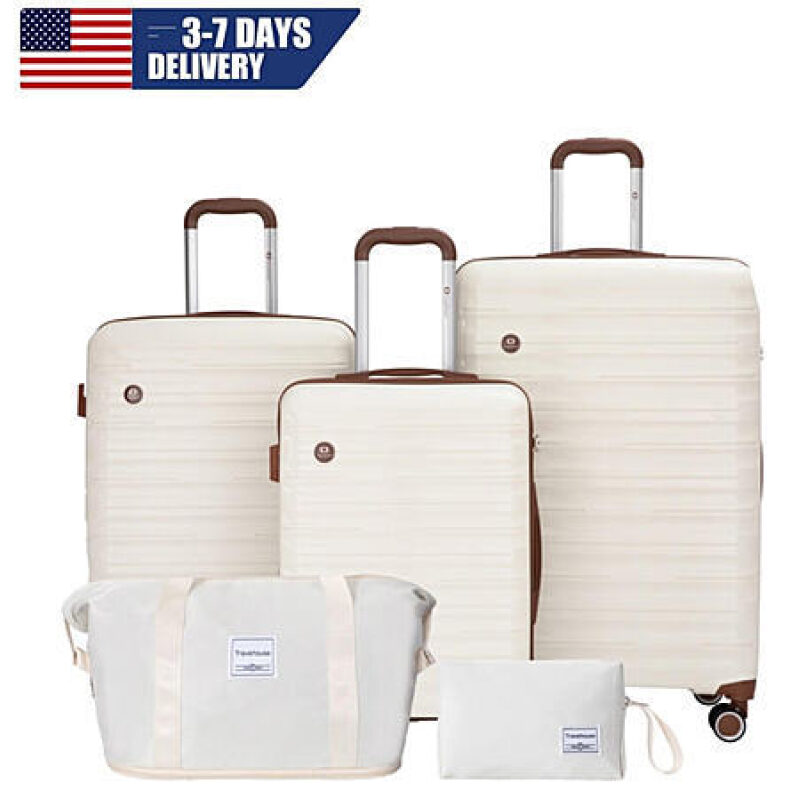 5‑Piece Luggage Set with Double Spinner Wheels & TSA Lock – $72 + Free Shipping