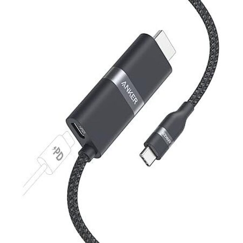 Anker Nano 3' USB‑C to HDMI Adapter w/ 140W PD – $9.99 Prime Deal