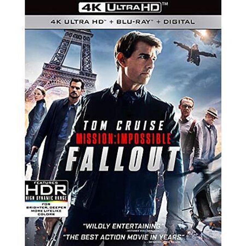 Mission: Impossible – Fallout 4K UHD + Blu-ray + Digital – $11.93 Deal