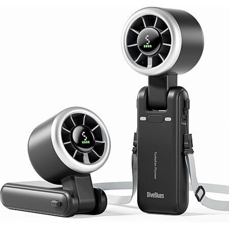 Diveblues USB‑C Rechargeable Foldable Turbo Fan – $9.11 Deal, 40% Off
