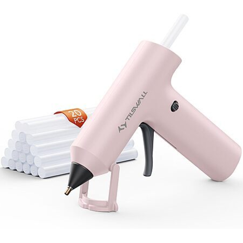 Tilswall Cordless Hot Glue Gun + 20 Sticks – $9.99 (Save $5)