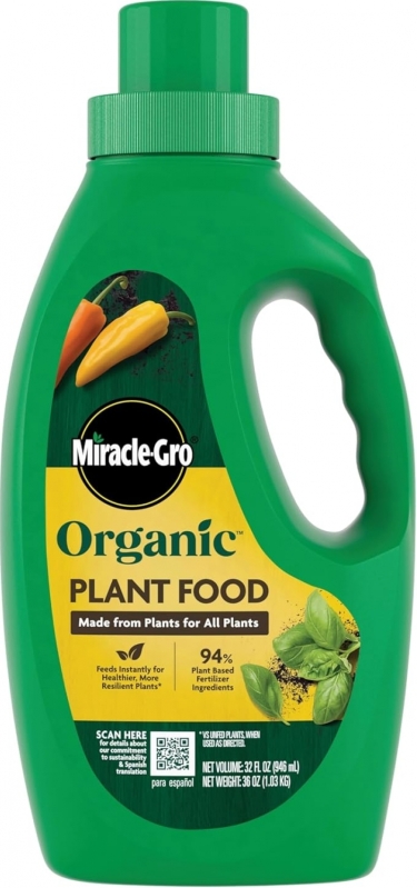Miracle-Gro Organic Plant Food – 32 oz – Now $6.64 (37% Off)