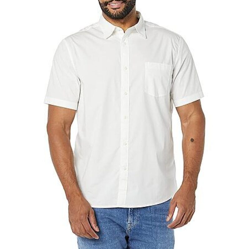 Amazon Essentials Men's Short Sleeve Poplin Shirt – Prices From $5.40
