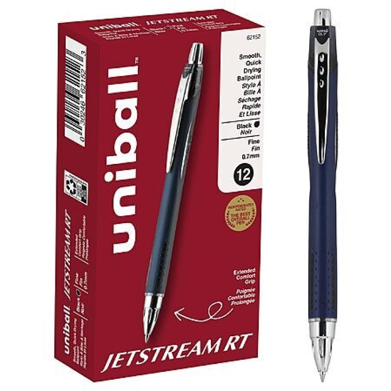 12-Pack uni-ball Jetstream RT Retractable Pens – Smooth Writing, Low Cost