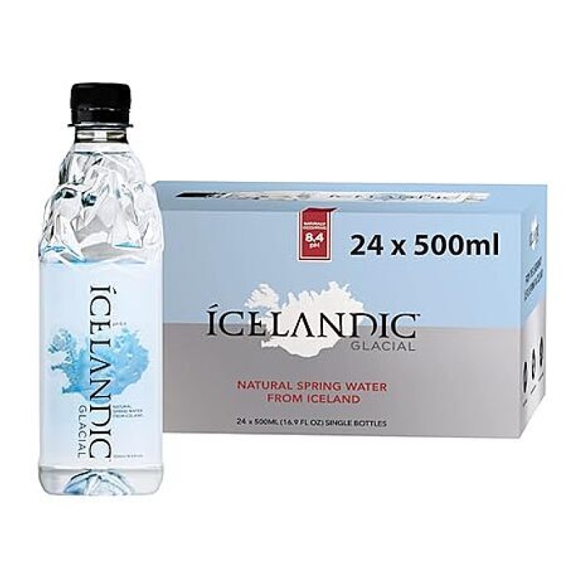 24‑Pack 16.9 oz Icelandic Glacial Alkaline Water – $18.10 with Subscribe & Save