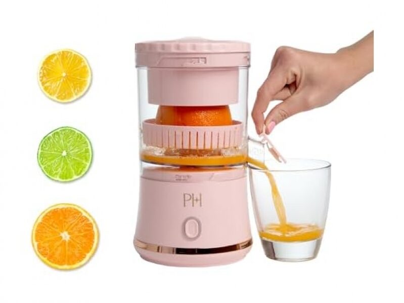 Paris Hilton Mini Cordless Citrus Juicer – USB Rechargeable, One-Touch, $17.99 (64% Off)