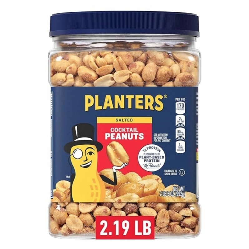 Buy 2 Get 1 Free – PLANTERS Salted Cocktail Peanuts 2.19 lb – $5.48 Each