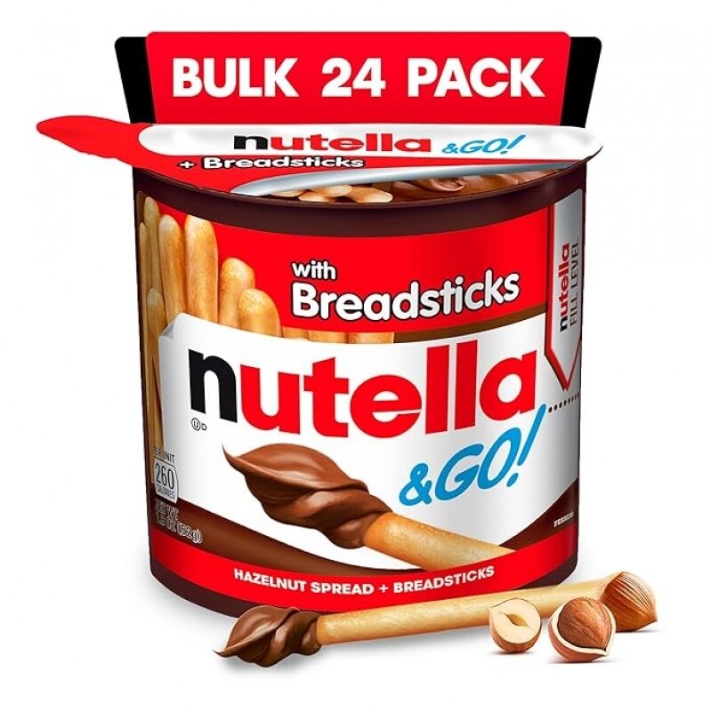 Nutella & GO! Chocolate Hazelnut Spread + Breadsticks – 24 Pack – 20% Off Coupon + Subscribe & Save