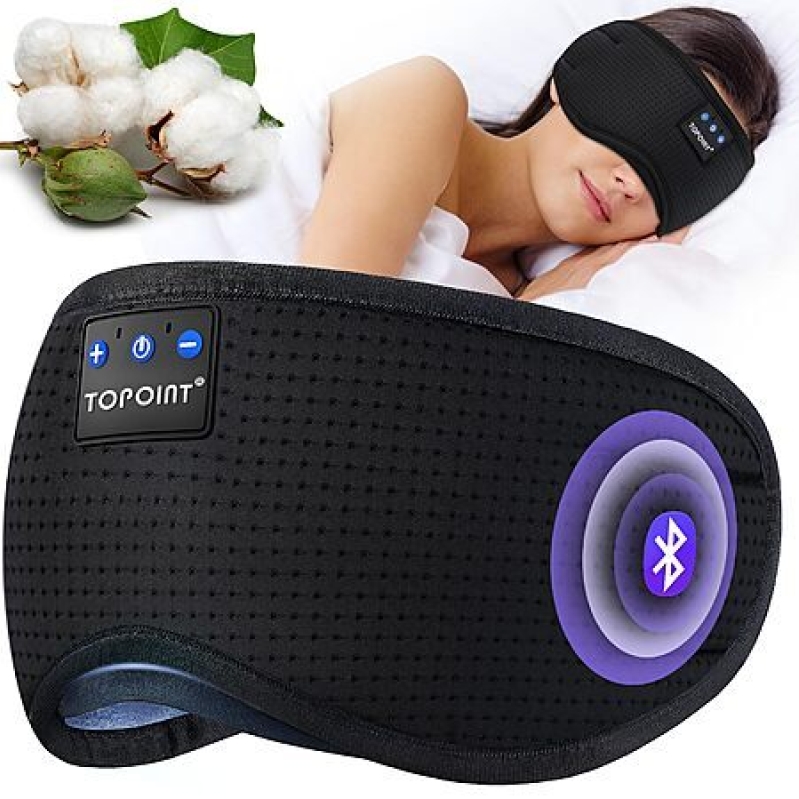 TOPOINT Blackout Sleep Eye Mask w/ Bluetooth Headphones – $12.74 Deal + Free Shipping