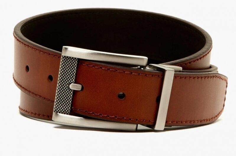 BOCONI Reversible Leather Belt – Dual‑Side, 74% Off