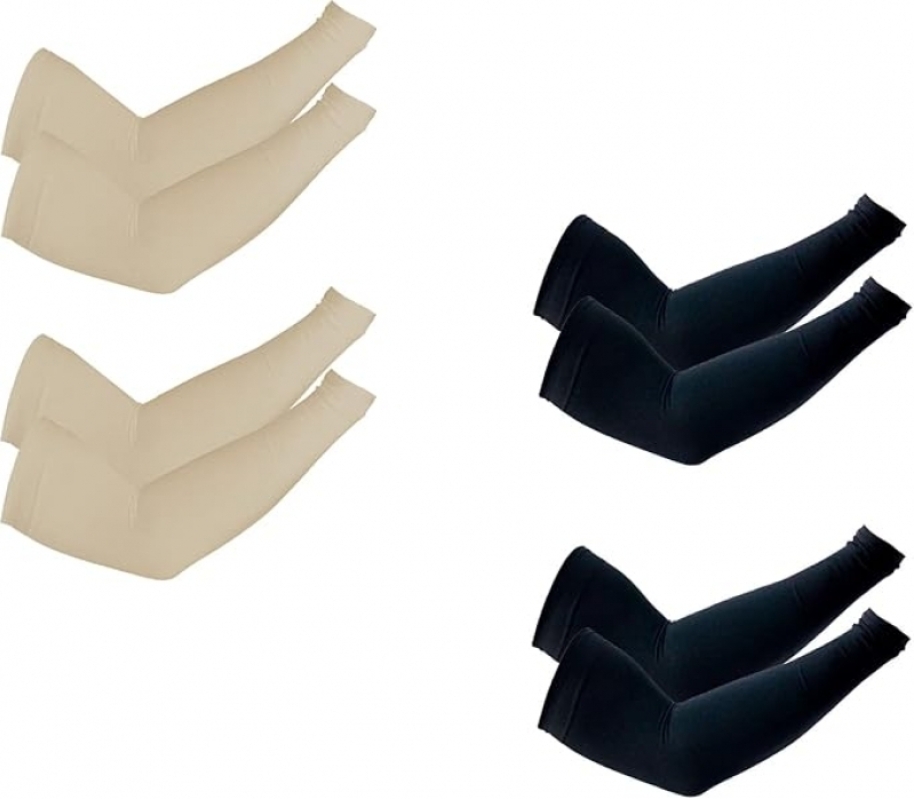 PFFY UV Protection Cooling Arm Sleeves – 4 Pairs, UPF 50, 50% Off